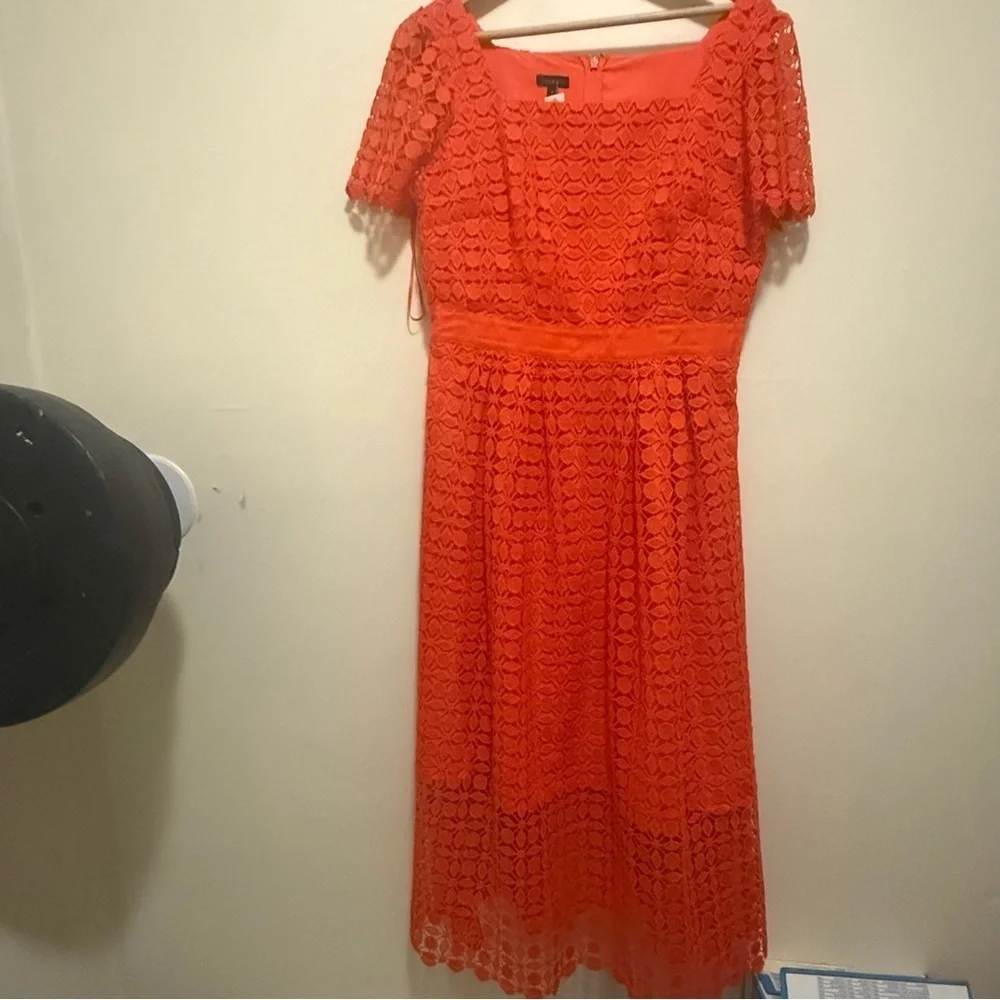 Talbots Lace Fit & Flare Midi Dress